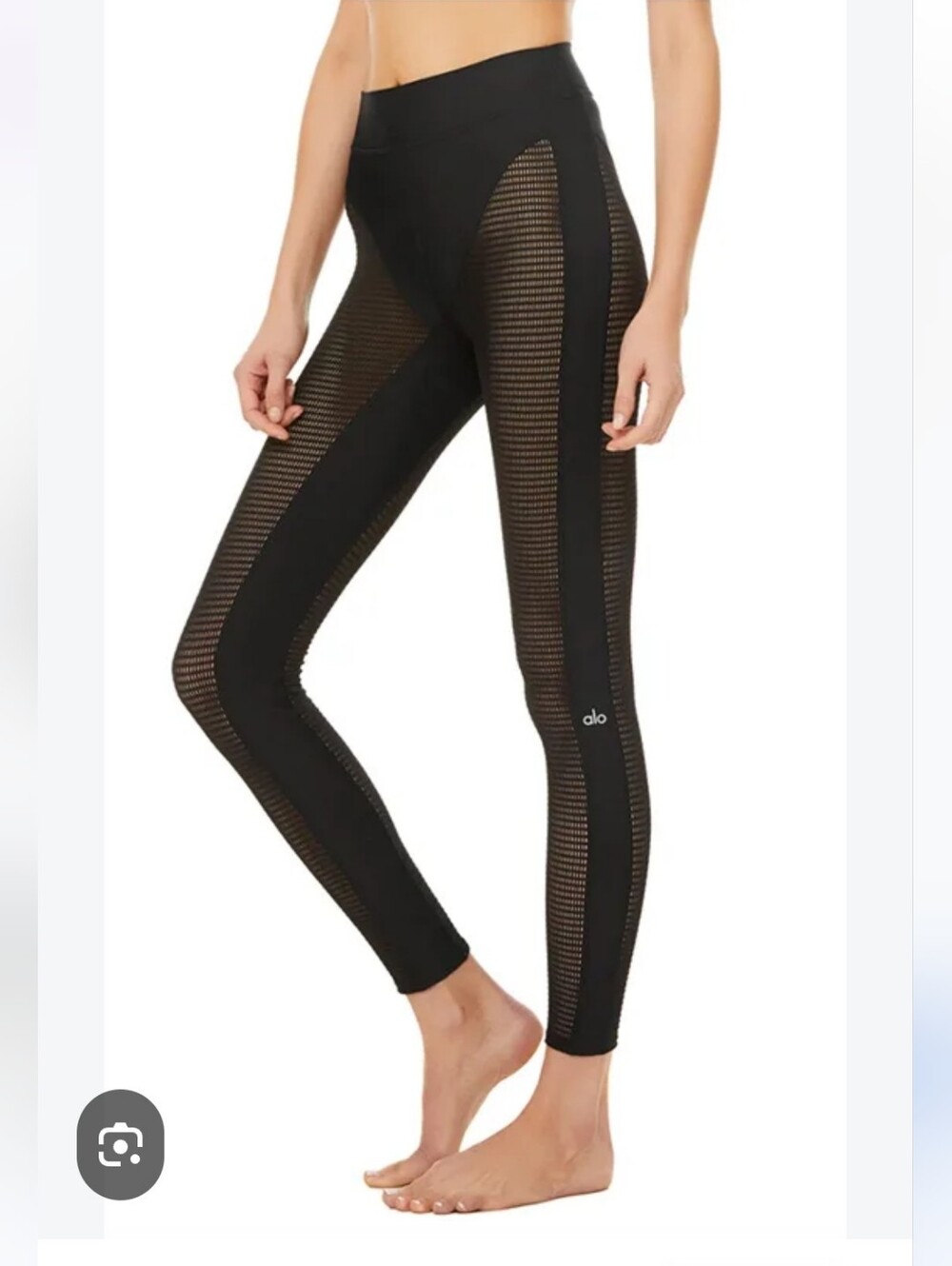ALO YOGA Airlift High-Waist Ballet Dream Legging with full mesh side panels Sz M